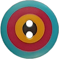 KF Button - Target Blue 15mm