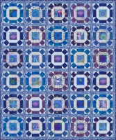 Gathering No Moss Quilt Delft Colorway -- Full Kit 1