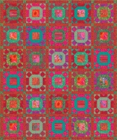 Gathering No Moss Quilt Scarlet Colorway -- Full Kit 1