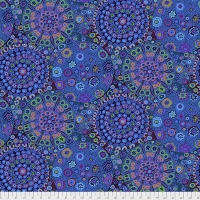 Millefiore Blue Sateen 108 inches wide